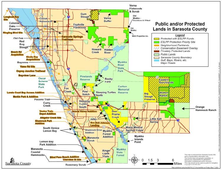 Sarasota County protected lands
